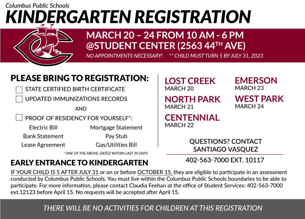 Kindergarten Registration Form
