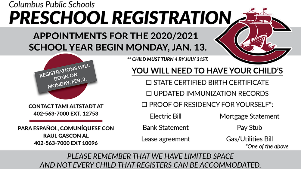 Preschool Registration Begins on January 13th | Centennial Elementary ...