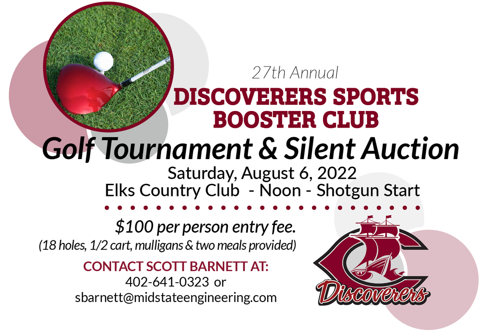 Discoverer Booster Golf Tournament Ad