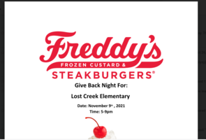 Lost Creek Freddy's Steakburger Night!