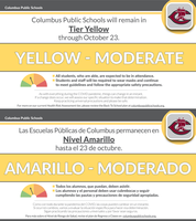 CPS To Stay In Yellow October 6-23rd