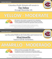 CPS remains in Yellow until Nov. 20th.