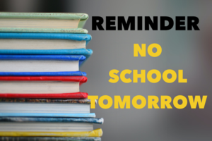 Reminder No School on December 17, 2021