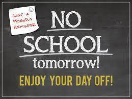 Reminder No School On December 10, 2021