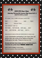 The CHS Cheer Clinic scheduled for February 8th!