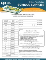 Online 2022-2023 School Supplies Packs Are Now Available
