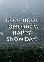 No School on 1/26/21 due to weather