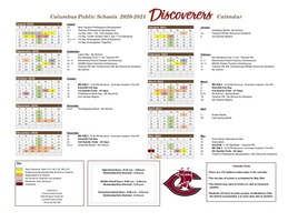 2020-2021 School Calendar Released