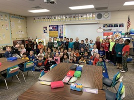 Kindergartners are the winners of the United Way Penny Drive