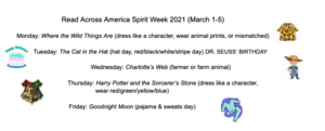 Read Across America Spirit Week