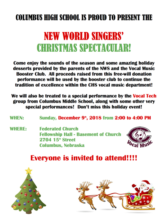 New World Singers Christmas Spectacular