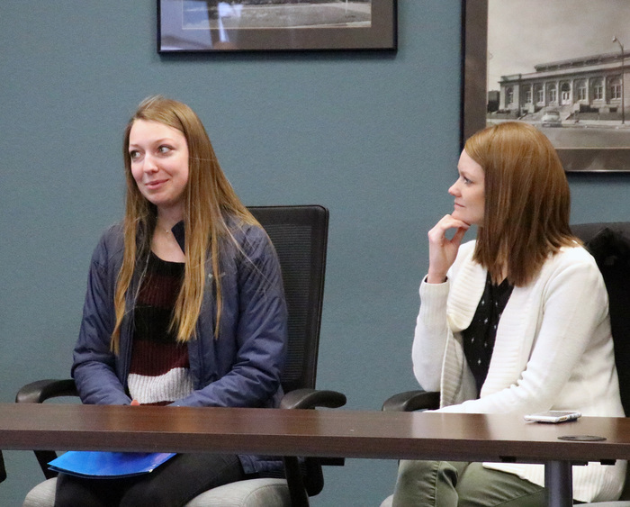 Sharing job shadow experiences with members of the Columbus Area Chamber of Commerce.