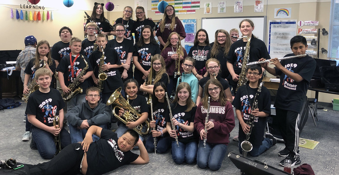 CMS honor band students