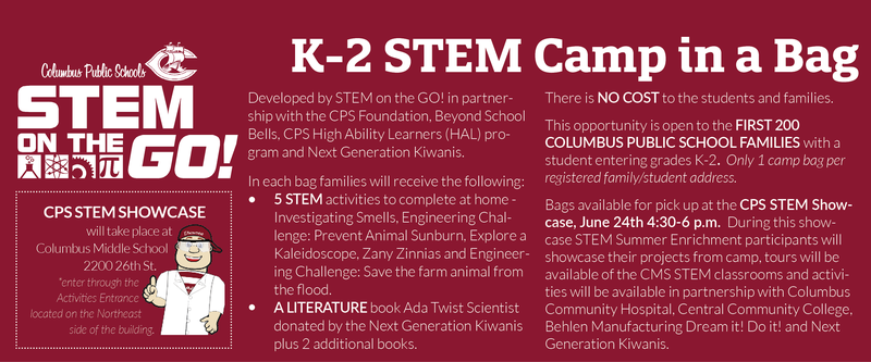 K-2 STEM Camp in a Bag - Free to First 200 CPS Families